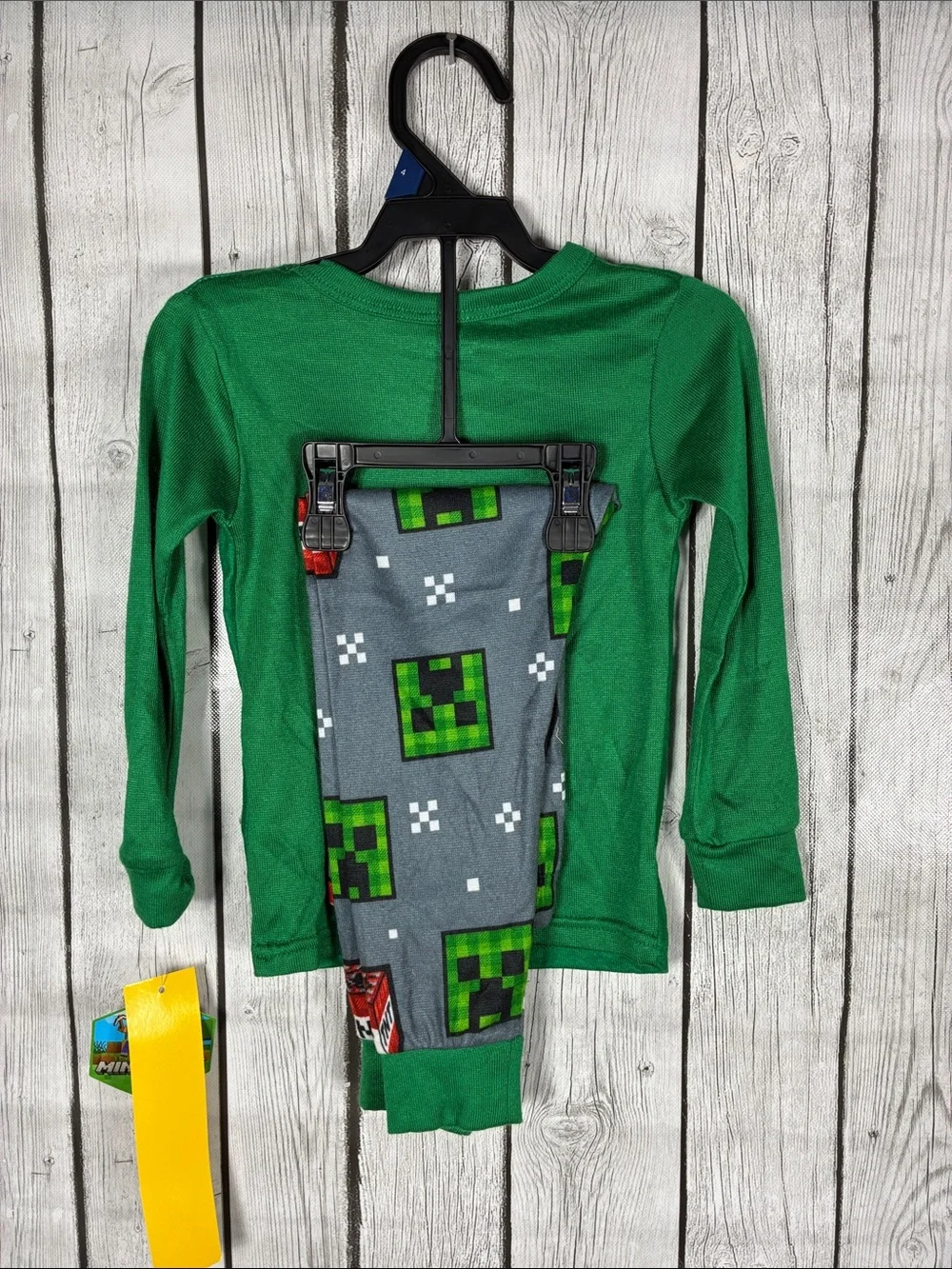 Minecraft Seasonal Green 2 Piece Pajama Set Size 4